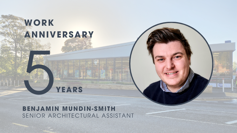 Celebrating 5 Years at HTC Architects for Benjamin Mundin-Smith